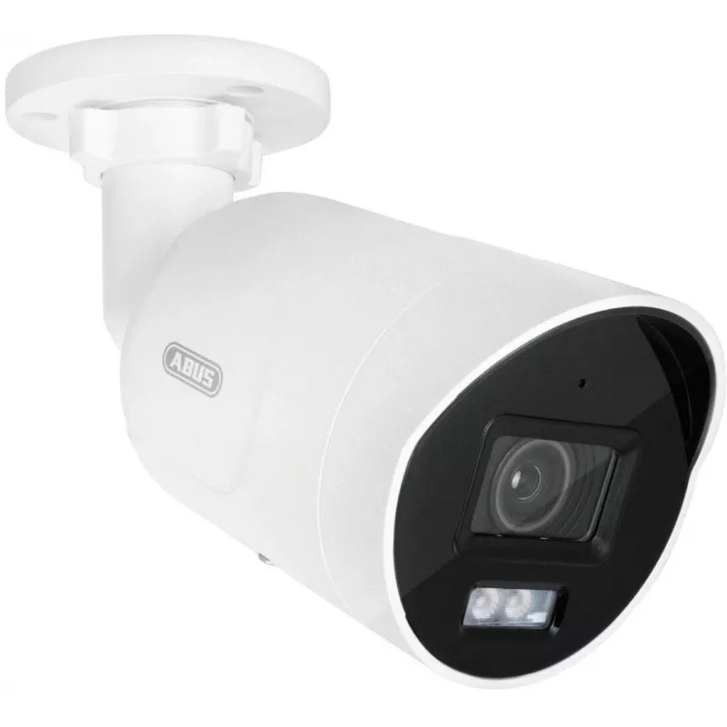 Câmara mini tube IP ABUS 4 MP com objetiva de 2,8 mm, visão noturna IV e luz branca