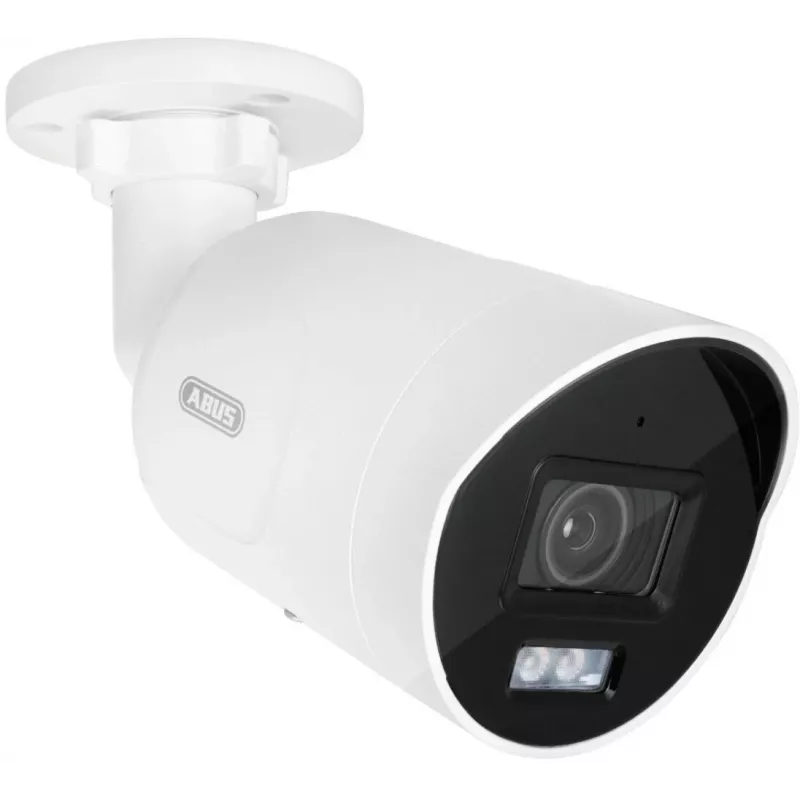 Câmara mini tube IP ABUS 4 MP com objetiva de 4 mm, IV e luz branca