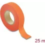 Fita de tecido Delock 25 m x 19 mm rasgável autoadesiva laranja