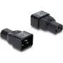 Adaptador de rede Delock IEC 60320 C20 para C13, ficha para conector fêmea, 10 A, 250 V, reto, preto