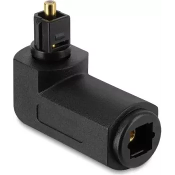 Adaptador TOSLINK Delock ficha para conector fêmea, angular 90°, rotação 360°