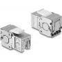 Módulo Keystone Delock RJ45 conector fêmea para LSA Cat.6A blindado, sem ferramentas, com proteção contra pó