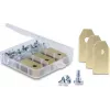 Lâminas de substituição com revestimento de titânio Delock para robôs corta-relvas Husqvarna, Gardena e Segway (pack de 30)