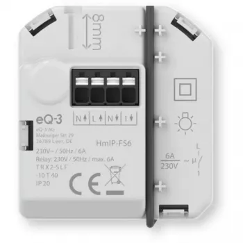 Atuador de comutação encastrado Homematic IP 6A