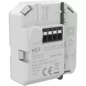 Atuador de comutação encastrado Homematic IP com entrada de botão (6 A)