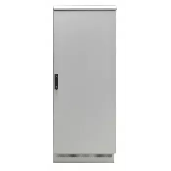 EFB Elektronik Armário de rede 19 polegadas IP55 24U 800x800 com base pré-montada, cinzento claro RAL 7035