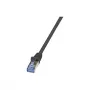 LogiLink PrimeLine Cabo de rede Cat.6 U/UTP RJ-45 macho para macho, 0,5 m, cinzento