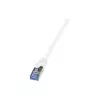 LogiLink PrimeLine Cabo de rede Cat.6A/7 S/FTP PIMF, 600 MHz, 1,5 m, branco