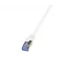 LogiLink PrimeLine Cabo de rede Cat.6A/7 S/FTP PIMF, 600 MHz, 1,5 m, branco