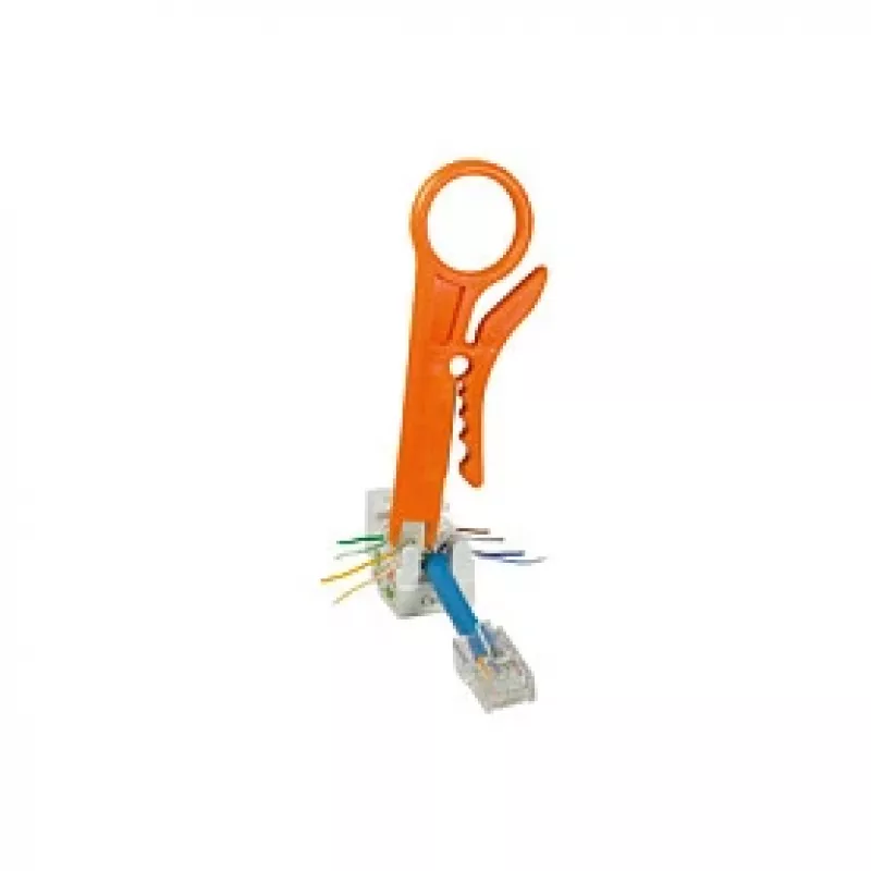 LogiLink Ferramenta de inserção LSA com função de descarnar, plástico, preto/cinzento