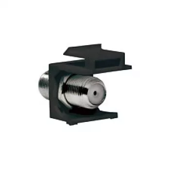 LogiLink NK0018B Acoplador Keystone F-Type 75 Ohm, fêmea-fêmea, preto