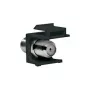 LogiLink NK0018B Acoplador Keystone F-Type 75 Ohm, fêmea-fêmea, preto
