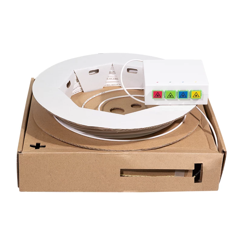 LogiLink FB4SC50 Caixa de terminação FTTH com cabo OS2 monomodo SC/APC de 50 m, branco