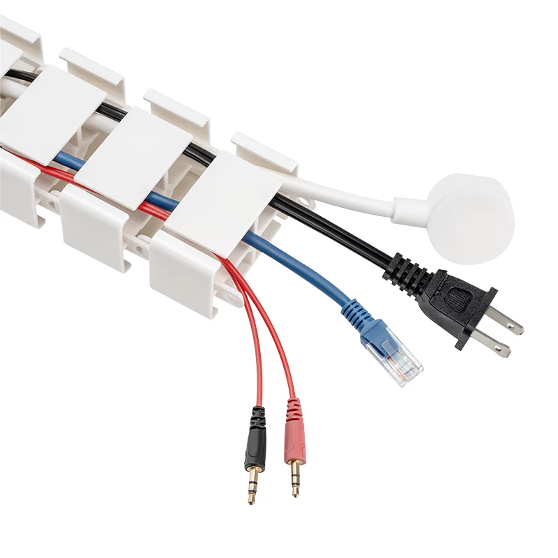 LogiLink Canal de cabos flexível para pendurar 1347x129 mm branco KAB0093