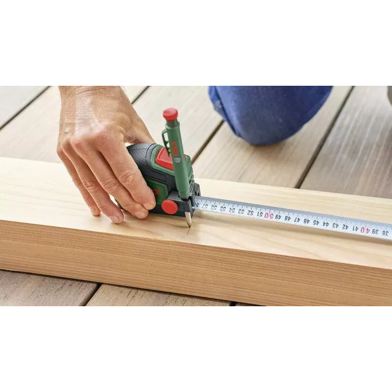 Bosch 1600A03318 Fita métrica de 5m com clipe para lápis (verde/preto)