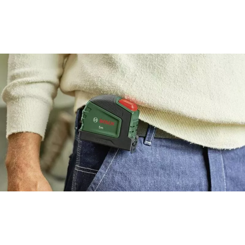 Bosch 1600A03318 Fita métrica de 5m com clipe para lápis (verde/preto)