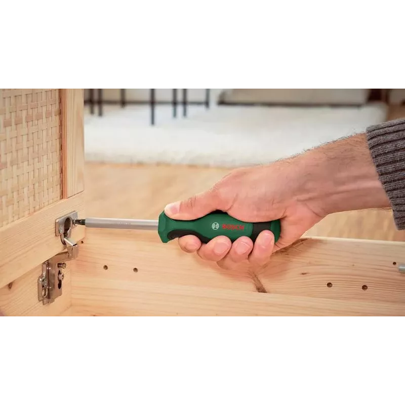 Bosch Conjunto de ferramentas Starter, 26 peças (verde/preto, com estojo de fecho em tecido)