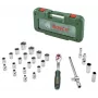 Bosch Catraca de 1/2 polegadas e conjunto de chaves de caixa, 26 peças, binário máx. 768 Nm, mala verde