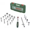 Bosch Catraca de 1/2 polegadas e conjunto de chaves de caixa, 26 peças, binário máx. 768 Nm, mala verde