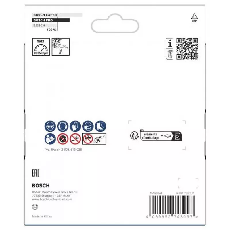 BOSCH POWERTOOLS Disco de corte diamantado PRO X-LOCK MultiMaterial, Ø 125 mm (2 unidades, furo 22,23 mm)
