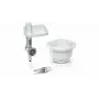 Acessório picador de carne Bosch MUZS2BS para robots de cozinha MUM série 2 e 5 – lâmina em aço inoxidável, disco de 4,5 mm, enchimento de salsichas e acessórios kebbe