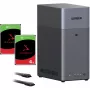 Conjunto UGREEN DH2300 com 2x Seagate IronWolf NAS 4TB CMR (preto)