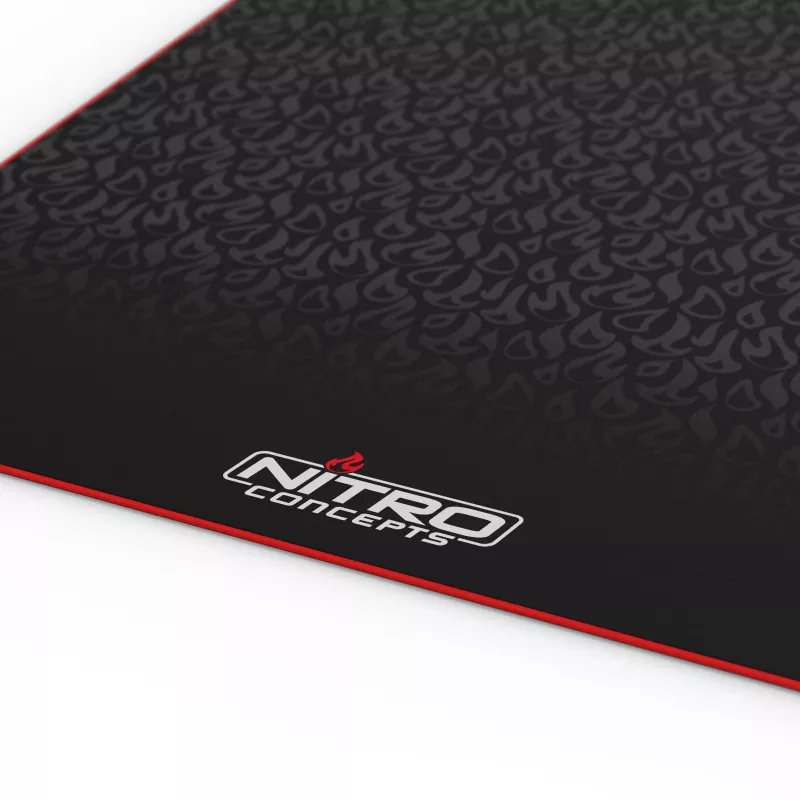 Tapete de chão Nitro Concepts para rigs de sim-racing, 150 x 75 cm, antiderrapante, preto
