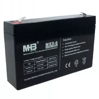 Bateria PowerWalker MHB MS9-6 6V 9Ah bateria de chumbo-ácido selada para sistemas UPS