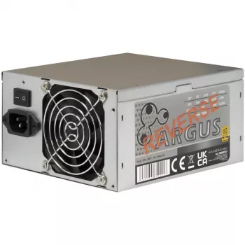 Fonte de alimentação ATX Inter-Tech HA-600AA2-Rev 600W - preto, não modular, ventoinha de 120mm