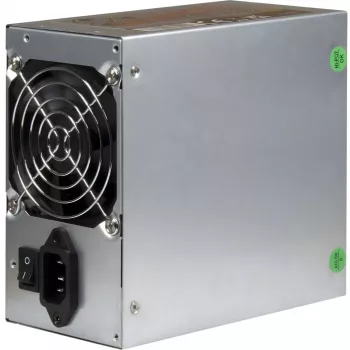 Fonte de alimentação ATX Inter-Tech HA-600AA2-Rev 600W - preto, não modular, ventoinha de 120mm
