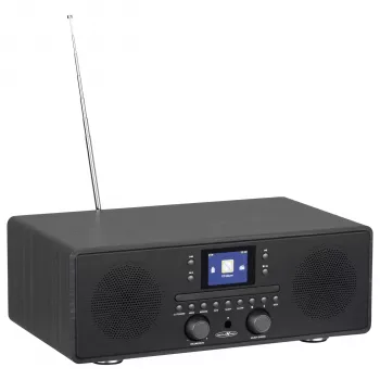 Rádio DAB+ / FM / Internet Reflexion HRA23INT com Bluetooth, Spotify Connect, ecrã TFT colorido de 2,4 polegadas, 2 altifalantes estéreo de 2 x 5 W, preto