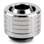 Conector de tubo Thermal Grizzly DeltaMate, latão - níquel brilhante, ST13 (13 mm diâmetro exterior, G1/4 polegadas)