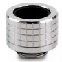 Conector de tubo Thermal Grizzly DeltaMate, latão - níquel brilhante, para tubos rígidos de 14 mm, rosca G1/4 polegadas