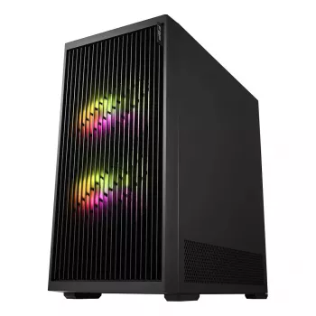 Caixa de PC mini-torre Fortron M330 com vidro temperado, preta