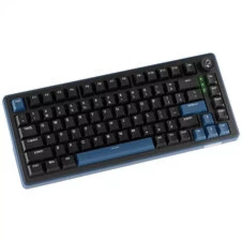 Teclado gaming mecânico Ducky OK-M 75, layout 75%, hot-swappable, RGB, ANSI, KTT Wine Red Switches