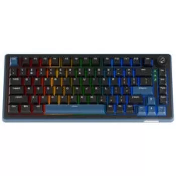 Teclado gaming mecânico Ducky OK-M 75, layout 75%, hot-swappable, RGB, ANSI, KTT Wine Red Switches