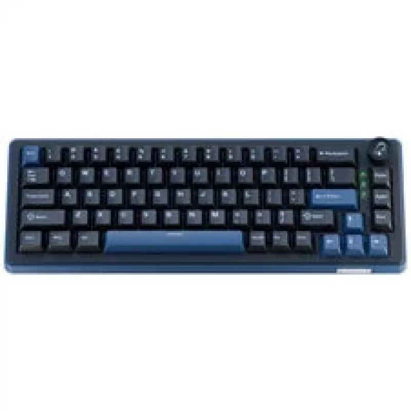 Teclado gaming Ducky OK-M 65, 65%, hot-swappable, RGB, ANSI - KTT Wine Red Switches