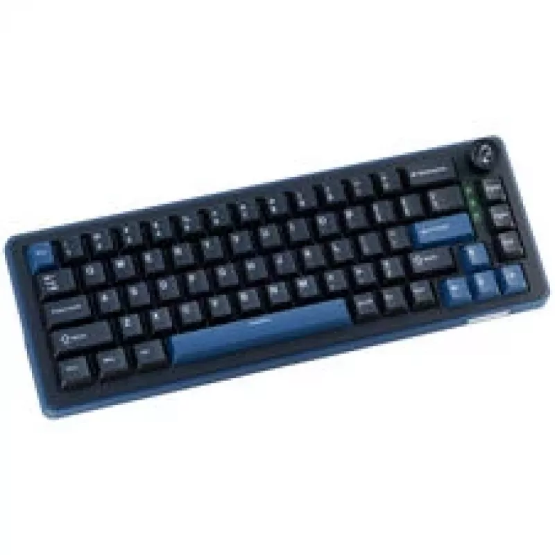 Teclado gaming Ducky OK-M 65, 65%, hot-swappable, RGB, ANSI - KTT Wine Red Switches