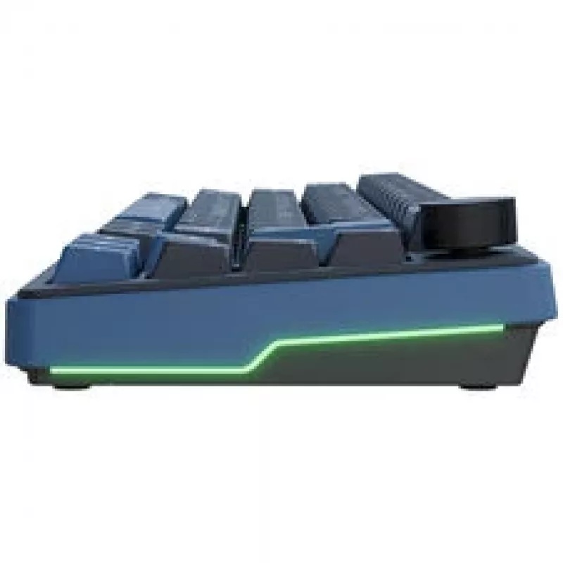Teclado gaming mecânico Ducky OK-M 65, fator de forma 65%, hot-swappable, retroiluminação RGB, layout ANSI, KTT Baby Blue Switches