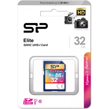 Silicon Power Elite SDHC 32GB UHS-I cartão de memória (SP032GBSDHAU1V10)