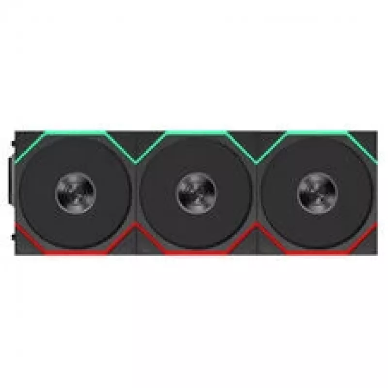 Lian Li UNI FAN TL FLEX Wireless ARGB Reverse Blade Ventoinha 120mm Pack de 3 com controlador, preto