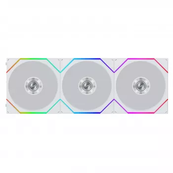 Lian Li UNI FAN TL FLEX Wireless ARGB Reverse Blade Ventoinha 120mm Pack de 3 com controlador - branco