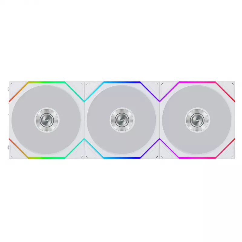 Lian Li UNI FAN TL FLEX Wireless ARGB Reverse Blade Ventoinha 120mm Pack de 3 com controlador - branco