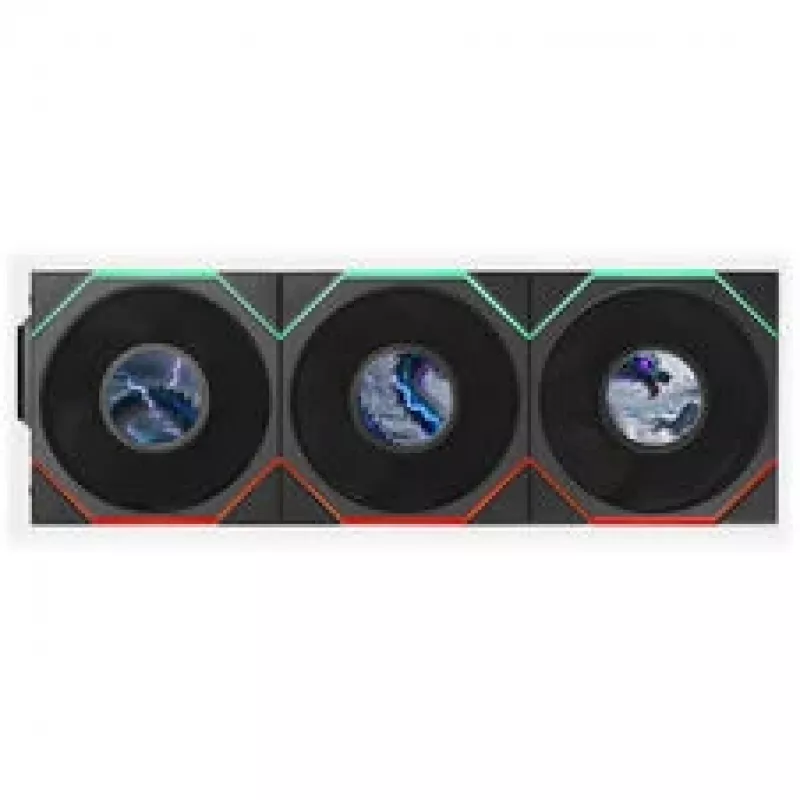 Lian Li UNI FAN TL LCD FLEX Wireless Ventoinha ARGB LCD 120mm - preto, pack de 3 com controlador