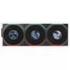 Lian Li UNI FAN TL LCD FLEX Wireless ARGB Reverse Blade Ventoinha 120mm pack de 3 com controlador, preto