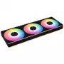 Lian Li UNI FAN CL FLEX Wireless PWM ARGB Ventoinha para caixa 120mm, preto, pack de 3 com controlador