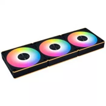 Lian Li UNI FAN CL FLEX Wireless ARGB Reverse Blade Ventoinha PWM 120mm pack de 3 com controlador, preto