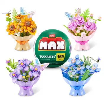 Zuru MAX Ramo de Flores Artificiais – Flores Misturadas Vibrantes e Realistas, 35 cm, 7-10 Hastes, Decoração de Interior