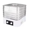 MEO MR-768 MAESTRO Desidratador de Frutas e Legumes, 520 W, 5 Níveis, Temperatura Ajustável 35-70°C, Temporizador até 48h, Branco & Transparente