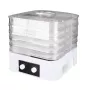 MEO MR-768 MAESTRO Desidratador de Frutas e Legumes, 520 W, 5 Níveis, Temperatura Ajustável 35-70°C, Temporizador até 48h, Branco & Transparente